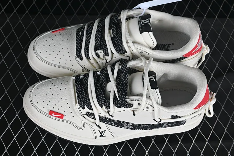 All categories Air Jordan Jordan series basketball shoes Air Jordan 1 Low High-end customized low-top sneakers Travis Scott x Fragment Design x Air Jordan 1 Low OG SP AJ1 Joe 1 LV joint red tail drawstring low-top cultural casual sneakers DM6868-108
